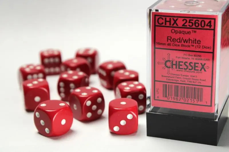 16mm D6 Dice Block (12)