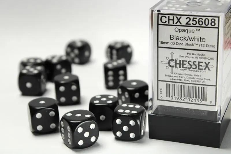 16mm D6 Dice Block (12)