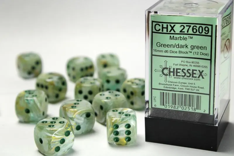 16mm D6 Dice Block (12)