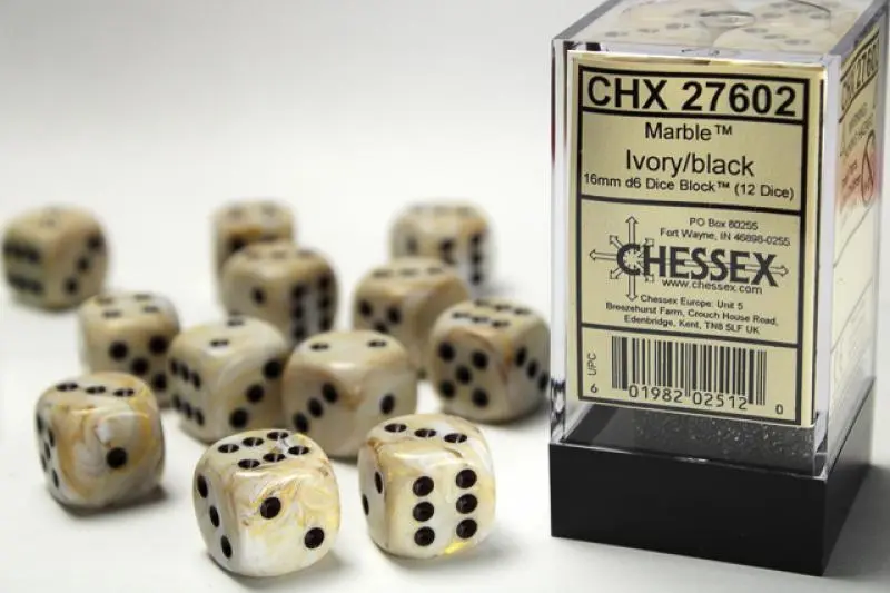 16mm D6 Dice Block (12)