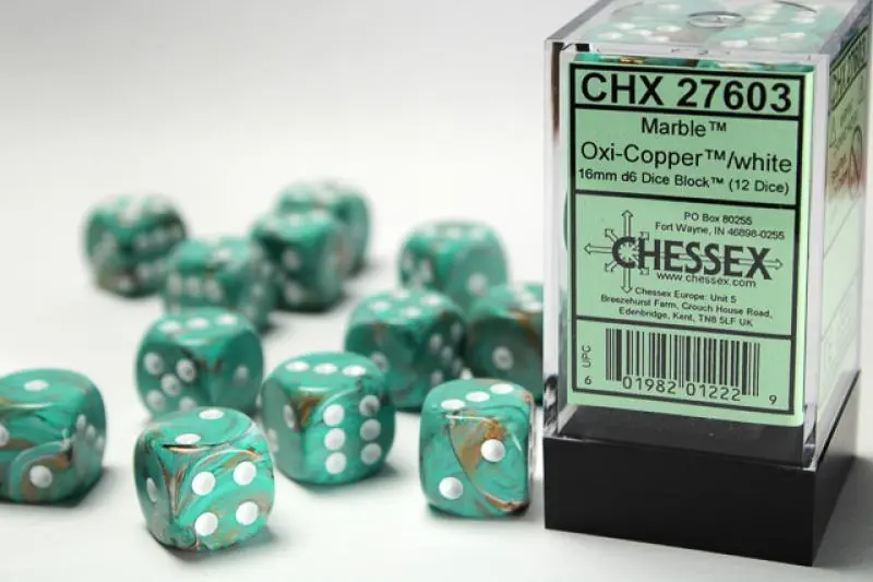 16mm D6 Dice Block (12)