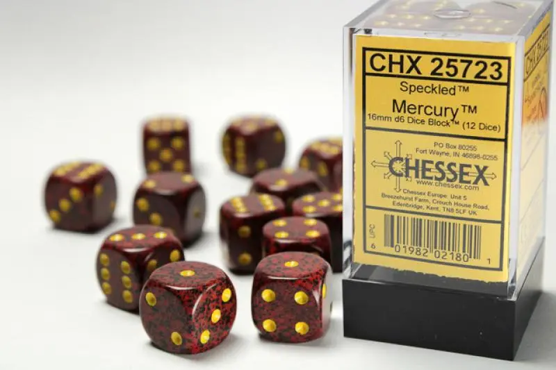 16mm D6 Dice Block (12)