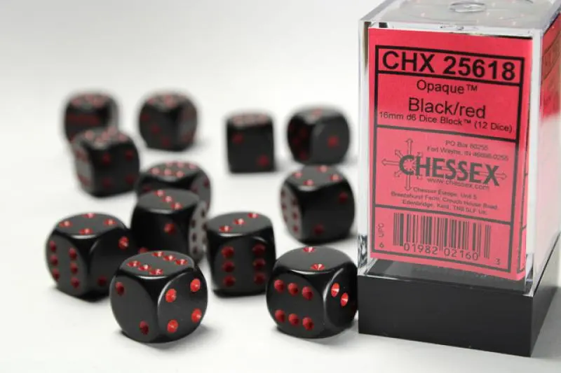 16mm D6 Dice Block (12)