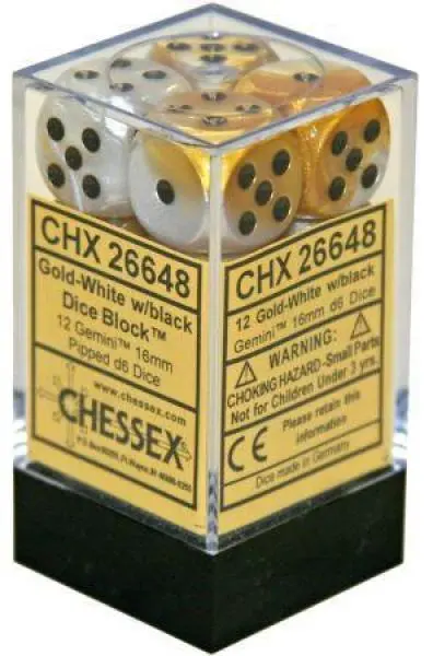16mm D6 Dice Block (12)