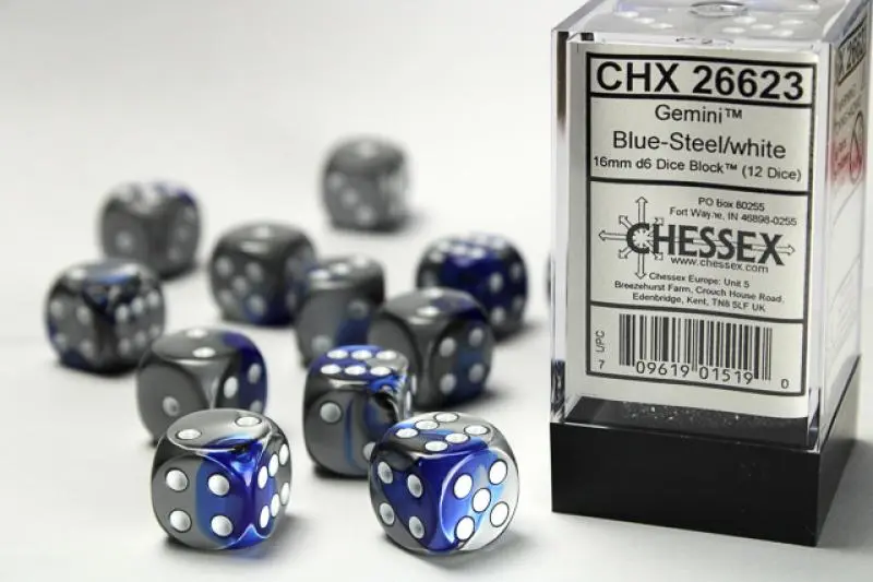 16mm D6 Dice Block (12)