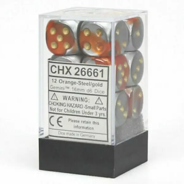 16mm D6 Dice Block (12)