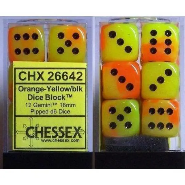 16mm D6 Dice Block (12)