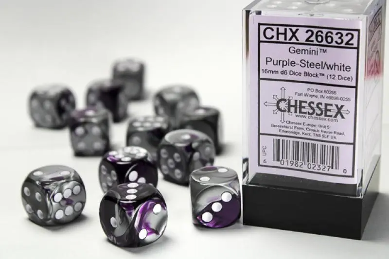 16mm D6 Dice Block (12)