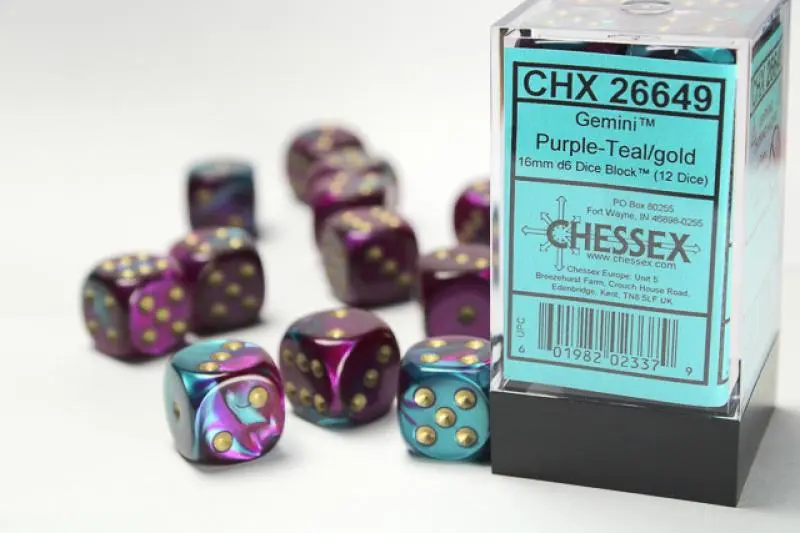 16mm D6 Dice Block (12)