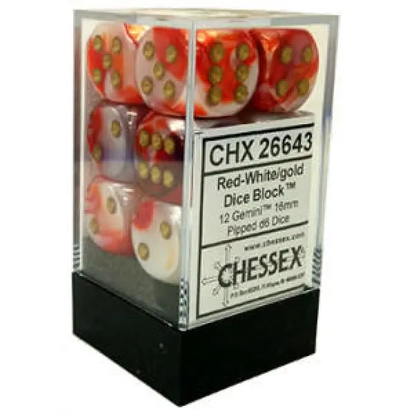 16mm D6 Dice Block (12)
