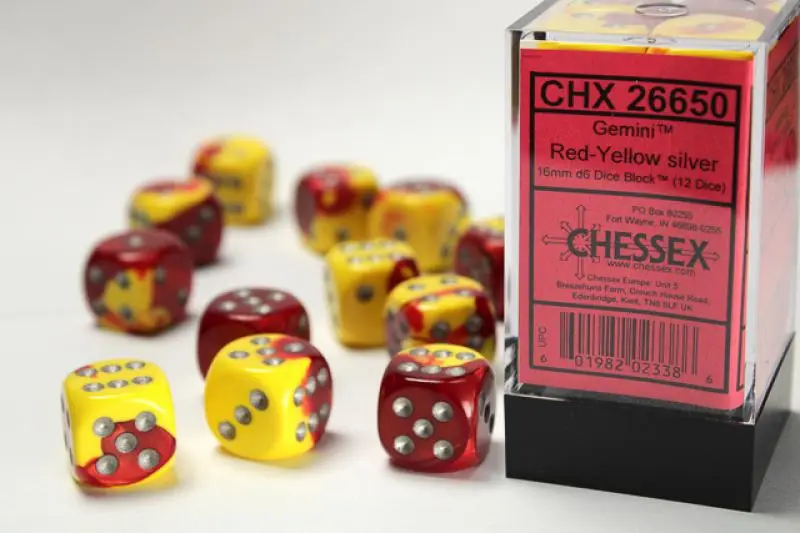 16mm D6 Dice Block (12)