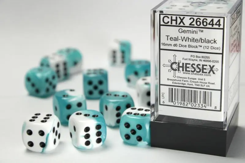 16mm D6 Dice Block (12)