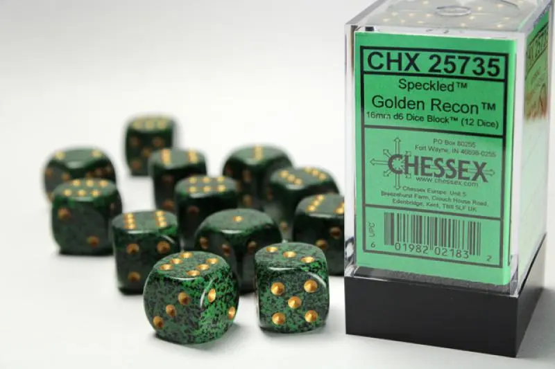 16mm D6 Dice Block (12)