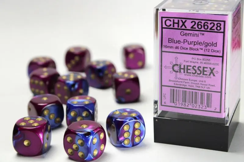 16mm D6 Dice Block (12)