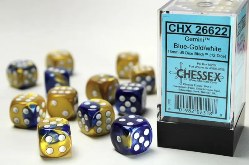 16mm D6 Dice Block (12)
