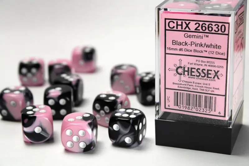 16mm D6 Dice Block (12)