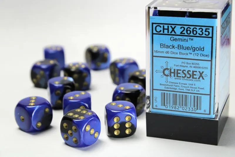 16mm D6 Dice Block (12)