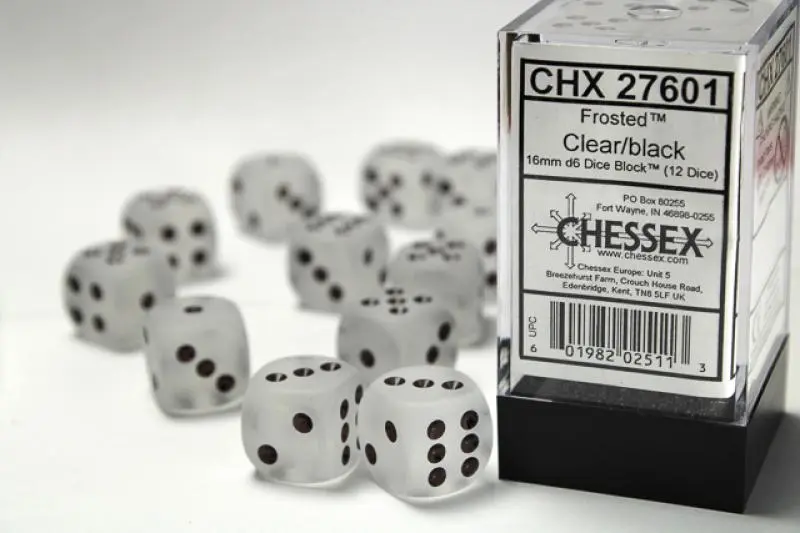 16mm D6 Dice Block (12)