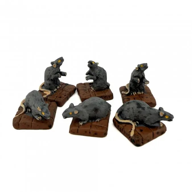 20033 Giant Rats (6) - Reaper Legendary Encounters Pre-Painted