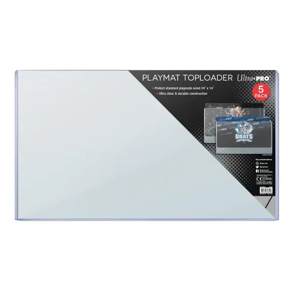 24" x 14" Playmat Toploader 5ct