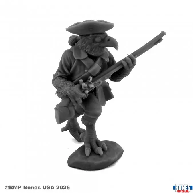 30293 Samuel Baldwin, Raptorkin Minuteman - Reaper Bones USA