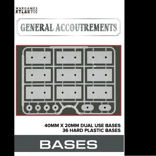40mm X 20mm Dual Use Bases  - Wargames Atlantic