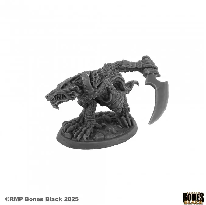 44243 Lupine Rageclaw Warrior- Reaper Bones Black
