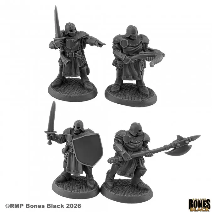 44284 Town Guard - Reaper Bones Black