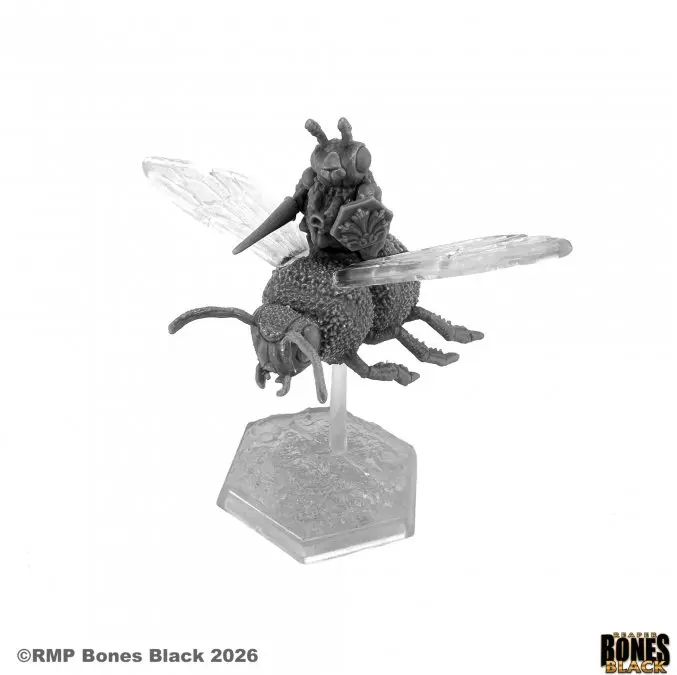 44291 Honeythorn Lancer on Bumblebee - Reaper Bones Black