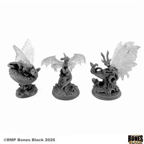 44299 Fairy Dragons (3) - Reaper Bones Black