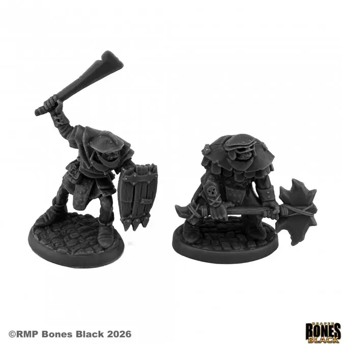 44311 Orc Flayer and Axeman - Reaper Bones Black