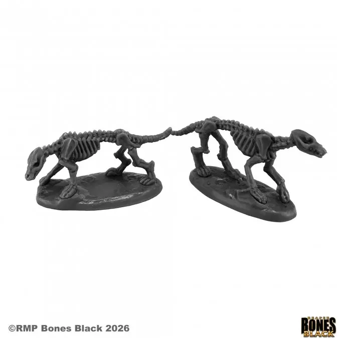 44315 Skeletal Hounds (2) - Reaper Bones Black