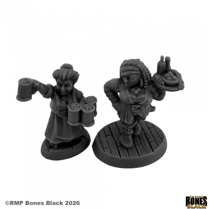 44334 Rose and Zinnia, Barmaids - Reaper Bones Black