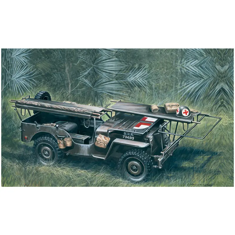 4x4 Ambulance Jeep - Italeri 1/35 Scale Model