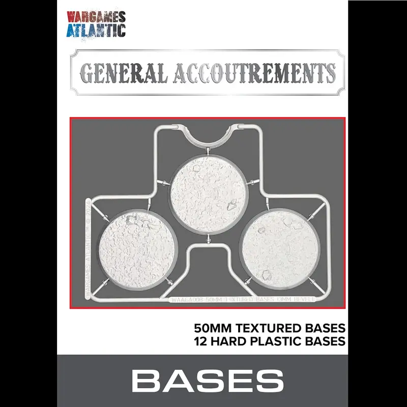 50mm Textured Bases  - Wargames Atlantic