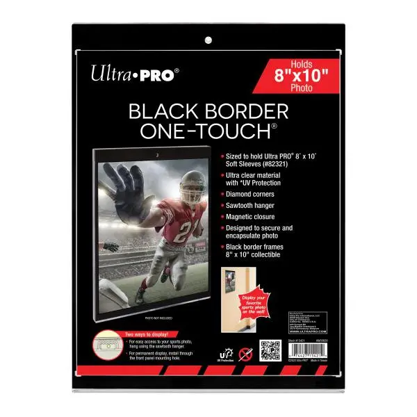 8 inch x 10 inch Black Border UV ONE-TOUCH Magnetic Holder
