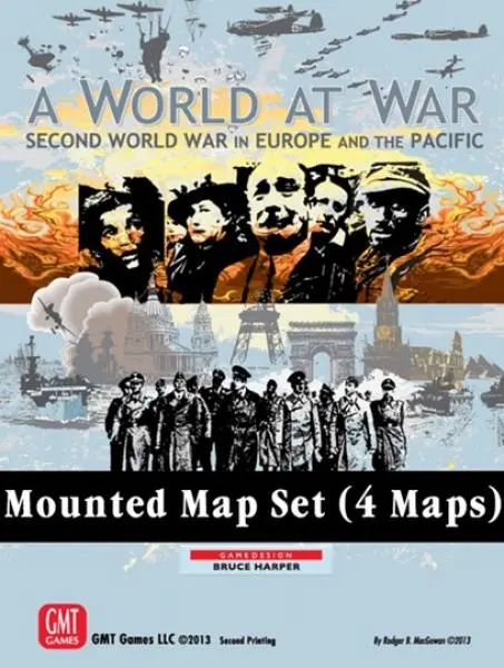 A World at War Mounted Map