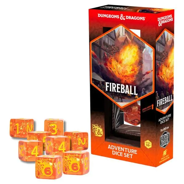 Adventure Dice Set - Fireball