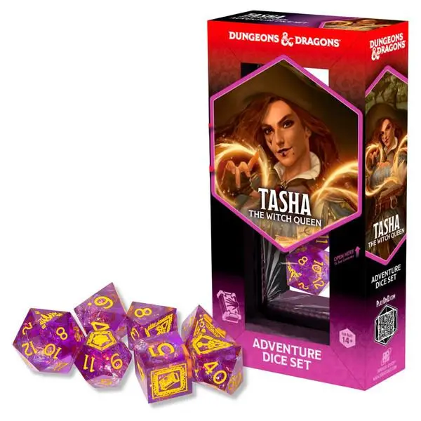 Adventure Dice Set - Tasha the Witch Queen – Sharp-Edged Dice Set
