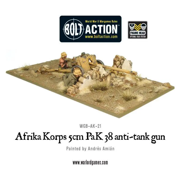 Afrika Korps 5cm PaK38 Anti-Tank Gun