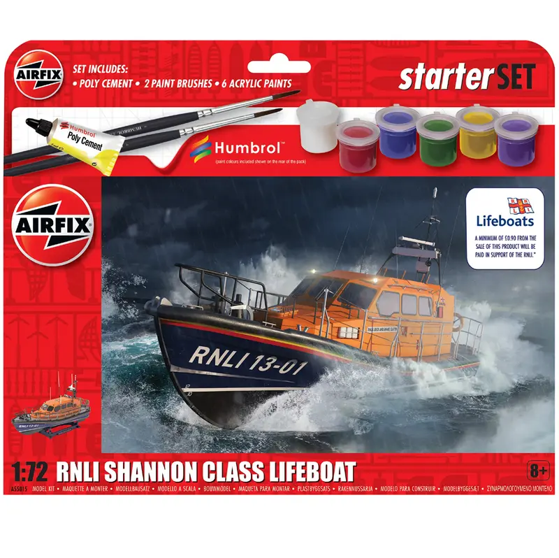 Airfix RNLI Shannon Class Lifeboat Starter Set