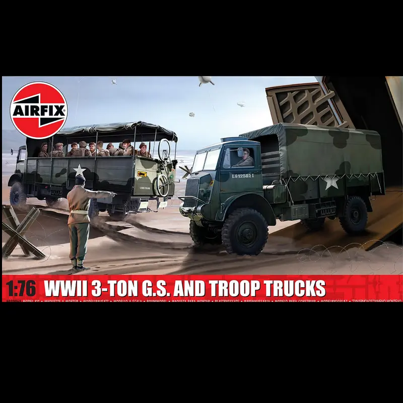 Airfix WWII 3-Ton G.S. and Troop Trucks - 1/76