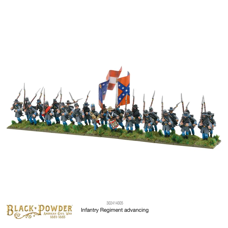 American Civil War Advancing Infantry Regiment