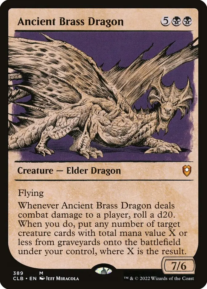Ancient Brass Dragon - Commander Legends #389