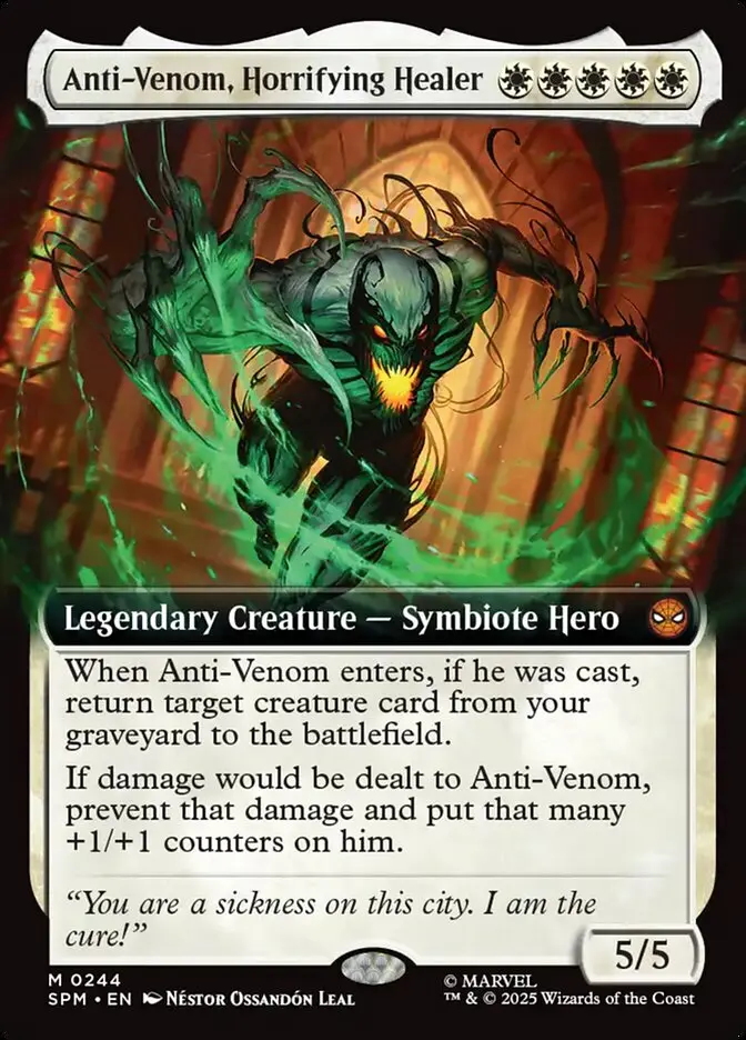 Anti-Venom, Horrifying Healer Extended Art - Spider-Man #244