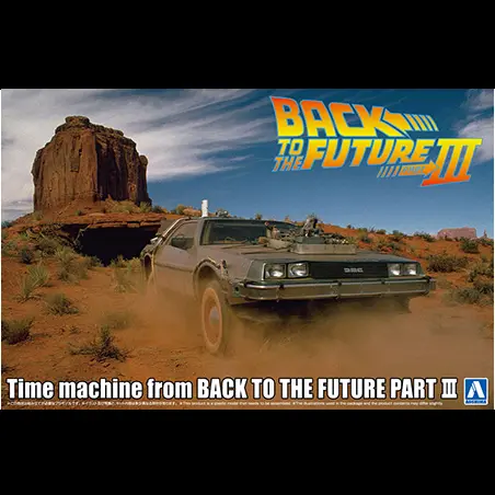 Aoshima Back to the Future Part III Time Machine – DeLorean 1/24 Scale Model Kit