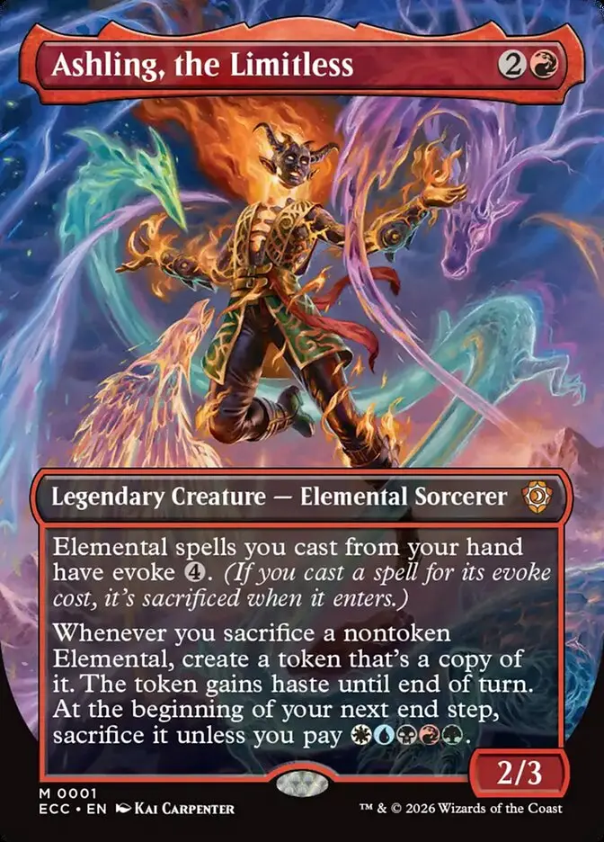Ashling, the Limitless Lorwyn Eclipsed Commander #001