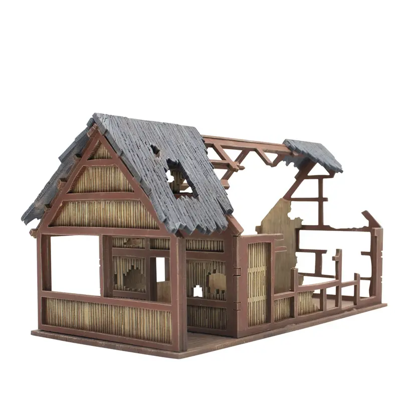 Asian Villages Large Building Ruins - MDF