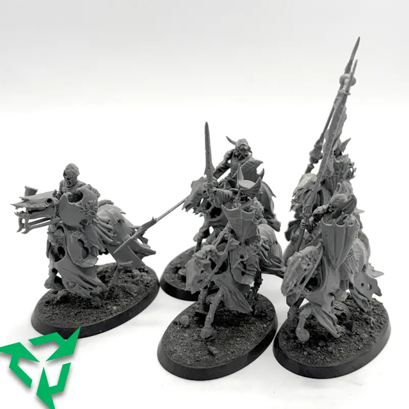 Assembled Soulblight Skeletal Knights