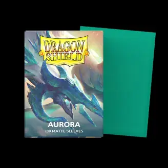 Aurora Dragon Shield Matte Sleeves- 100 Standard Size